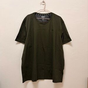 DKNY Men's Dark Green Short Sleeve Tee